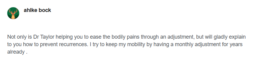 Testimonial from Ahlke Bock